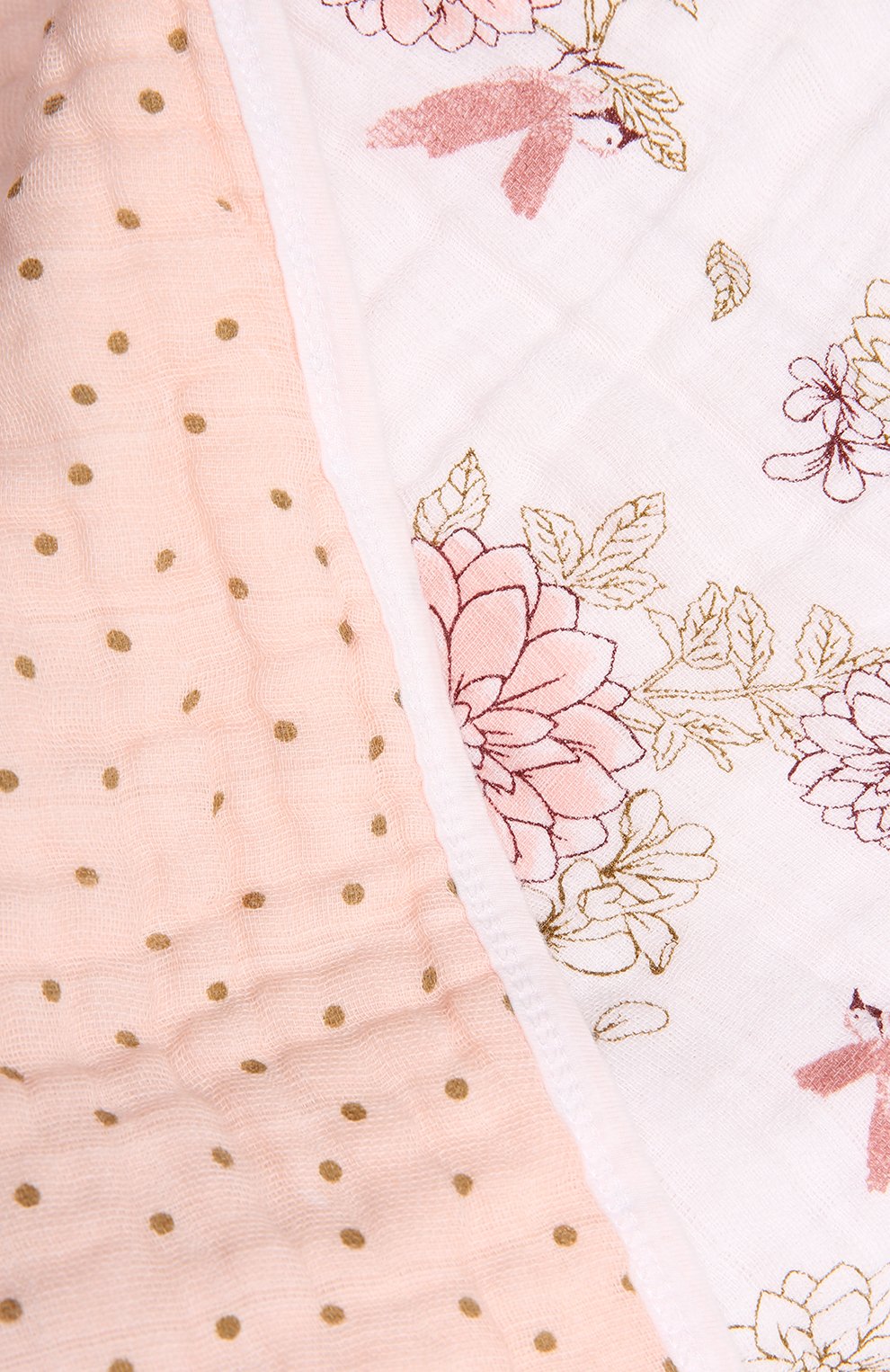 Детского хлопковое одеяло ADEN+ANAIS розового цвета, арт. 6149 | Фото 3 (Материал: Текстиль, Хлопок)