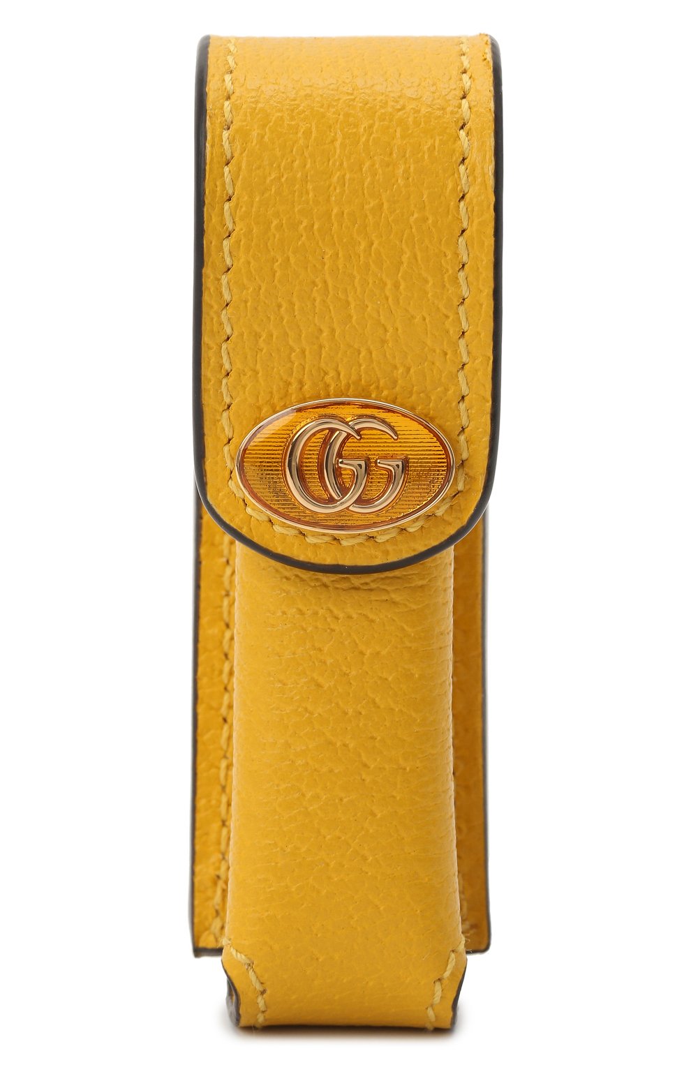 Женская желтая кожаный футляр для помады GUCCI купить в интернет ...