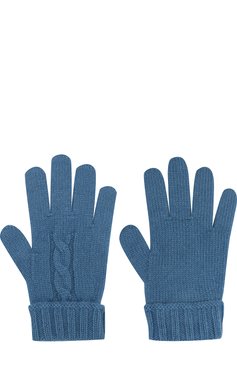 Детские кашемировые перчатки LORO PIANA голубого цвета, арт. FAG3895 | Фото 2 (Материал: Текстиль, Кашемир, Шерсть; Статус проверки: Проверена категория)