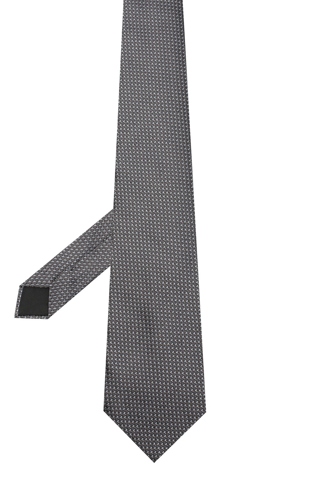 Мужской шелковый галстук LANVIN серого цвета, арт. 3236/TIE | Фото 2 (Принт: С принтом; Материал: Текстиль, Шелк)