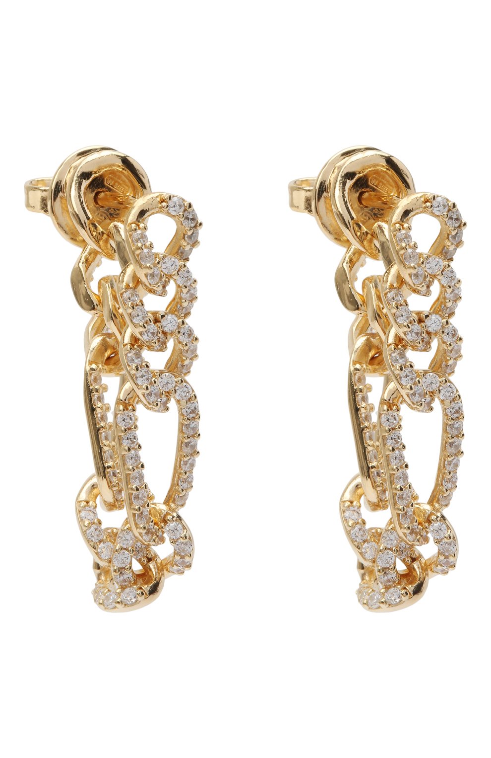 Женские серьги BOTTEGA VENETA золотого цвета, арт. 628571/VB0B6 | Фото 3 (Материал: Серебро; Региональные ограничения белый список (Axapta Mercury): RU)