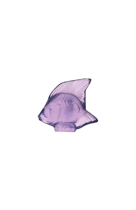 Фигурка fish LALIQUE фиолетового цвета, арт. 3003000 | Фото 1 (Статус проверки: Проверена категория; Интерьер_коллекция: Fish; Ограничения доставки: fragile-2)