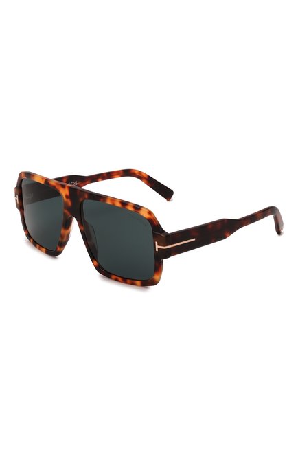 Мужские солнцезащитные очки TOM FORD коричневого цвета, арт. TF933 53V | Фото 1 (Тип очков: С/з; Кросс-КТ: С/з-мужское; Оптика Гендер: оптика-мужское; Очки форма: Авиаторы)
