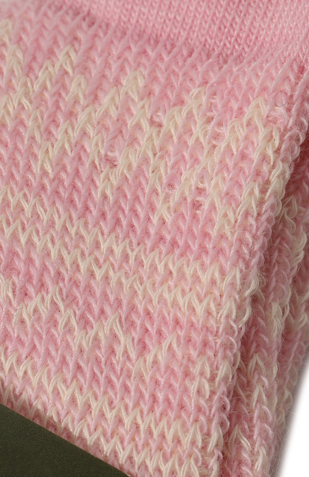 Детские шерстяные носки WOOL&COTTON розового цвета, арт. NNRU-SN | Фото 2 (Матери ал: Текстиль, Шерсть)