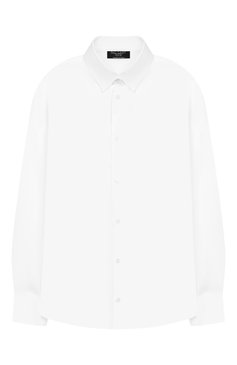Детская хлопковая рубашка DAL LAGO белого цвета, арт. N402/7915/7-12 | Фото 1 (Рукава: Длинные; Принт: Без принта; Региональные ограничения белый список (Axapta Mercury): RU; Материал сплава: Проставлено, Проверено; Материал внешний: Хлопок; Стили: Классический; Случай: Формальный; Мальчики-школьная форма: Рубашки; Драгоценные камни: Проставлено; Статус проверки: Проверена категория; Ростовка одежда: 10 - 11 лет | 140 - 146см, 12 лет | 152 см, 7 лет | 122 см, 8 лет | 128 см, 9 лет | 134 см)