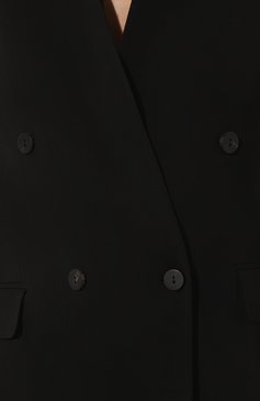 Женский жакет из вискозы ISABEL BENENATO черного цвета, арт. DW55MS23 | Фото 5 (Рукава: Длинные; Длина (для топов): Удлиненные; Стили: Классический; Случай: Формальный; Материал внешний: Вискоза; Материал подклада: Вискоза; 1-2-бортные: Двубортные; Женское Кросс-КТ: Жакет-одежда)
