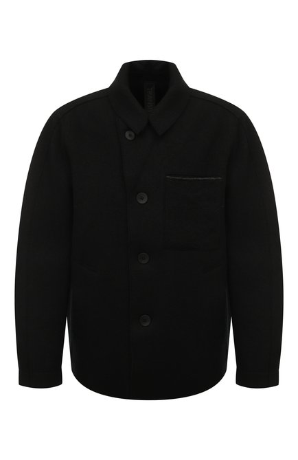 Мужская шерстяная куртка-рубашка TRANSIT черного цвета по цене 113500 руб., арт. CFUTRVL210 | Фото 1