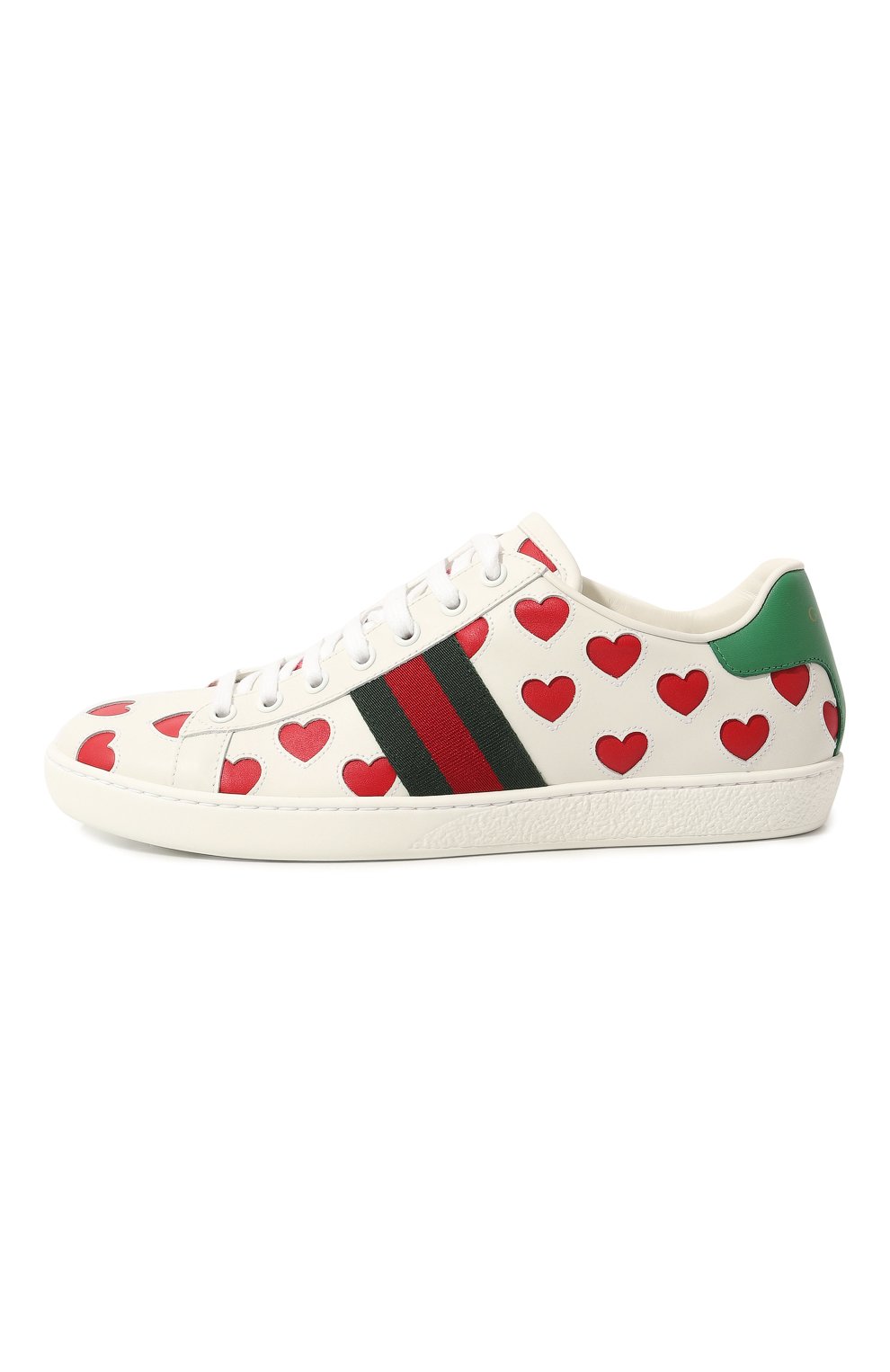 Кожаные кеды Ace Gucci  676959 1XG60 Фото 4