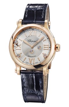 Женские часы happy sport 33 mm automatic CHOPARD бесцветного цвета, арт. 275378-5001 | Фото 3 (Механизм: Автомат; Материал корпуса: Розовое золото; Региональные ограничения белый список (Axapta Mercury): Не проставлено; Нос: Не проставлено; Цвет циферблата: Серебристый)