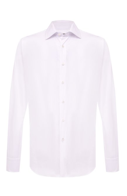 Мужская хлопковая сорочка CANALI белого цвета по цене 28150 руб., арт. 718/GA01222 | Фото 1