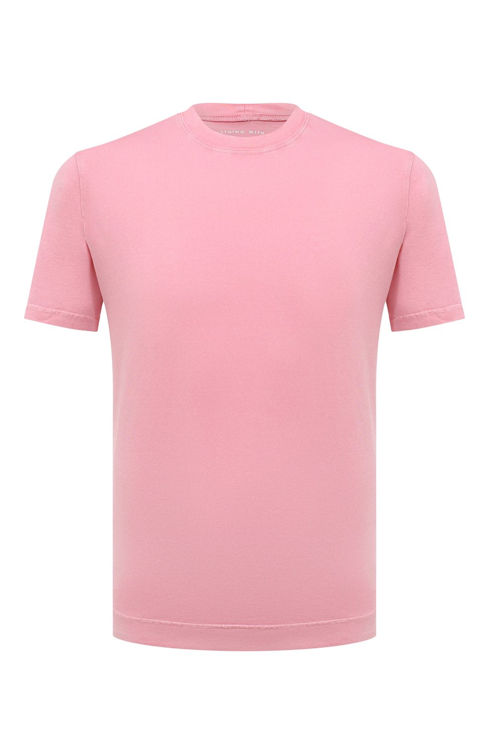 Хлопковая футболка Fedeli Розовый 6UEF0103 5674513