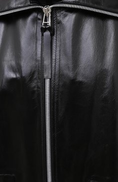 Женское кожаное пальто BOTTEGA VENETA черного цвета, арт. 633444/VKLC0 | Фото 5 (Рукава: Длинные; Региональные ограничения белый список (Axapta Mercury): RU; Материал сплава: Проставлено; Длина (верхняя одежда): Длинные; 1-2-бортные: Однобортные; Материал внешний: Натуральная кожа; Драгоценные камни: Проставлено; Женское Кросс-КТ: З амша и кожа)
