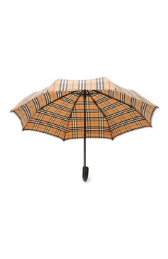 Мужской складной зонт BURBERRY бежевого цвета, арт. 8024782 | Фото 3 (Материал: Текстиль, Синтетический материал)