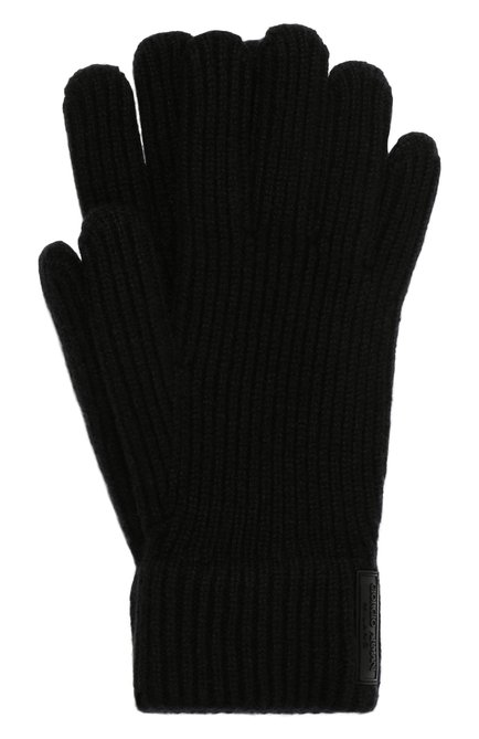 Мужские кашемировые перчатки GIORGIO ARMANI черного цвета, арт. 744141/1A200 | Фото 1 (Материал: Текстиль, Шерсть, Кашемир; Кросс-КТ: Трикотаж)