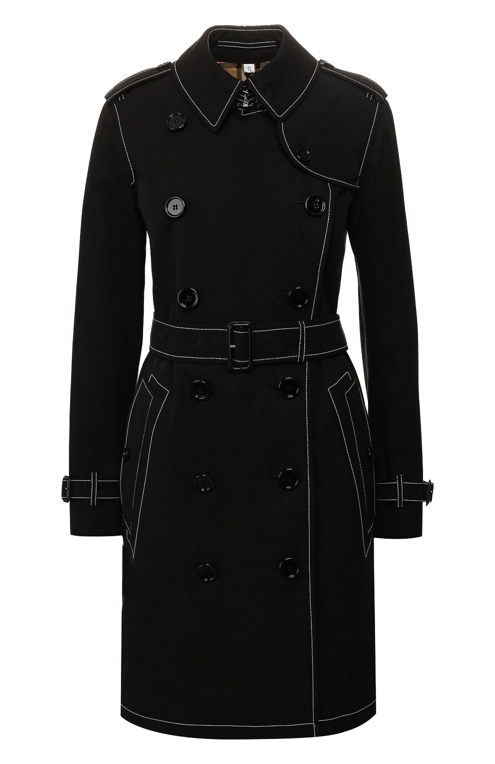 Женский черный хлопковый тренч egremont BURBERRY купить в интернет ...