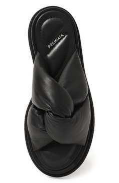 Женские кожаные шлепанцы PREMIATA черного цвета, арт. M6506/NAPPA | Фото 6 (Подошва: Платформа; Материал внутренний: Натуральная кожа; Материал сплава: Проставлено; Драгоценные камни: Проставлено)