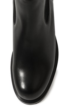 Женские кожаные ботинки KITON черного цвета, арт. D56805NX0602 | Фото 6 (Подошва: Платформа; Каблук высота: Низкий; Материал внутренний: Натуральн ая кожа; Материал сплава: Проставлено; Материал утеплителя: Без утеплителя; Женское Кросс-КТ: Челси-ботинки; Драгоценные камни: Проставлено)
