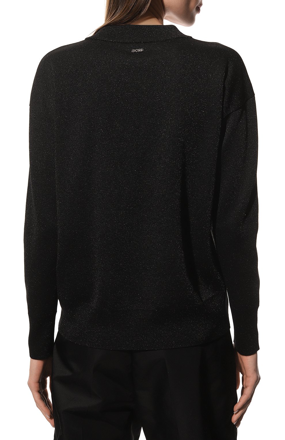 Пуловер BOSS 50483071, цвет чёрный, размер 44 - фото 4