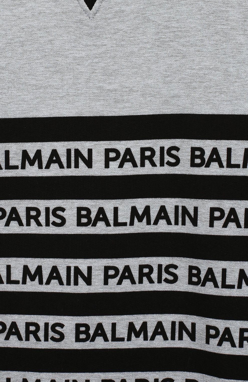Детский хлопковый свитшот BALMAIN серого цвета, арт. 6L4640/LX230/12-16 | Фото 3 (Рукава: Длинные; Материал внешний: Хлопок; Мальчики Кросс-КТ: Свитшот-одежда; Статус проверки: Проверена категория)