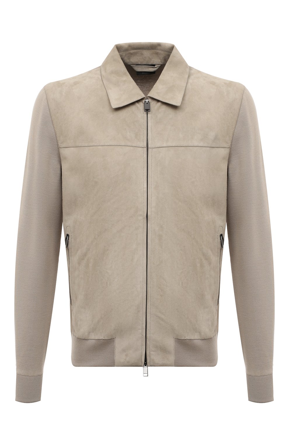 Мужской бежевый комбинированный бомбер BRIONI купить в интернет ...