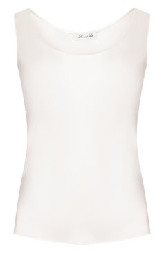 Женская шелковый топ LUNA DI SETA белого цвета, арт. VLST08011 | Фото 1 (Материал внешний: Шелк; Женское Кросс-КТ: Топы)