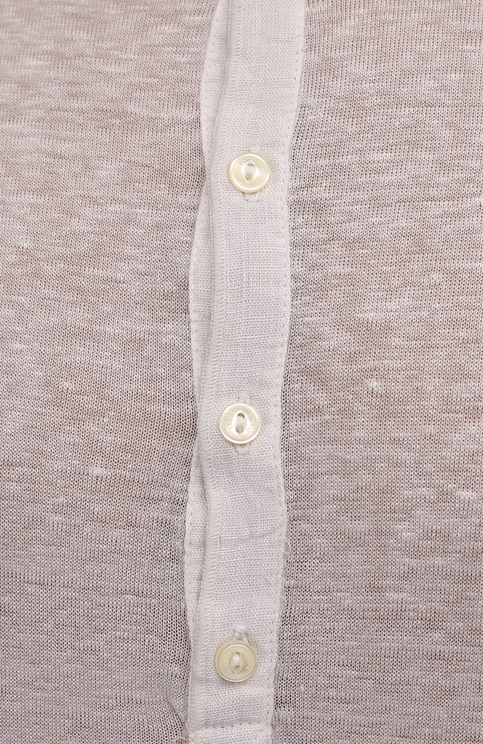 Мужская льняная футболка 120% LINO светло-бежевого цвета, арт. V0M7672/E908/S00 | Фото 5 (Принт: Без принта; Рукава: Короткие; Длина (для топов): Стандартные; Материал внешний: Лен; Стили: Кэжуэл)