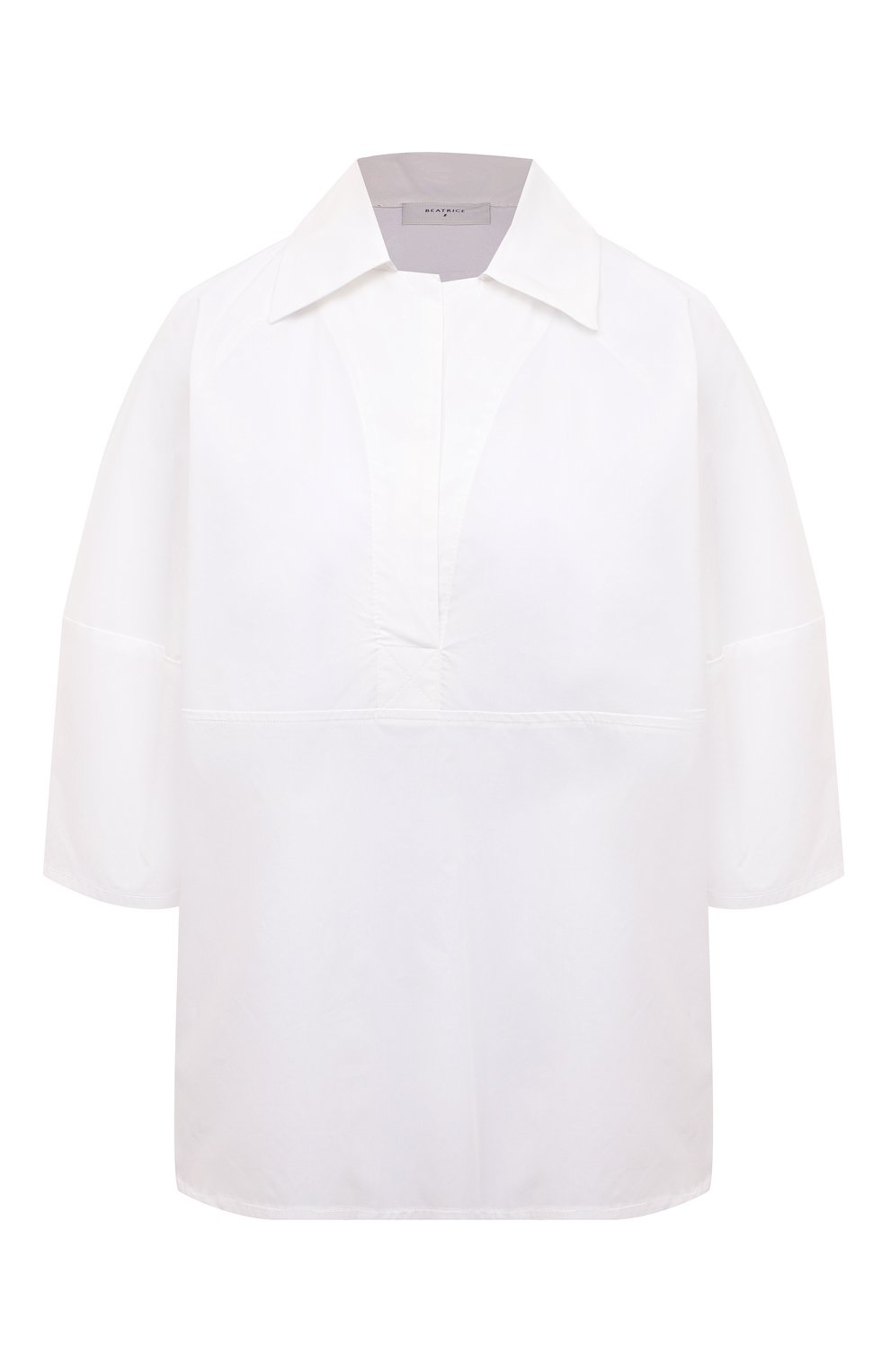 Хлопковая блузка Beatrice .b белого цвета