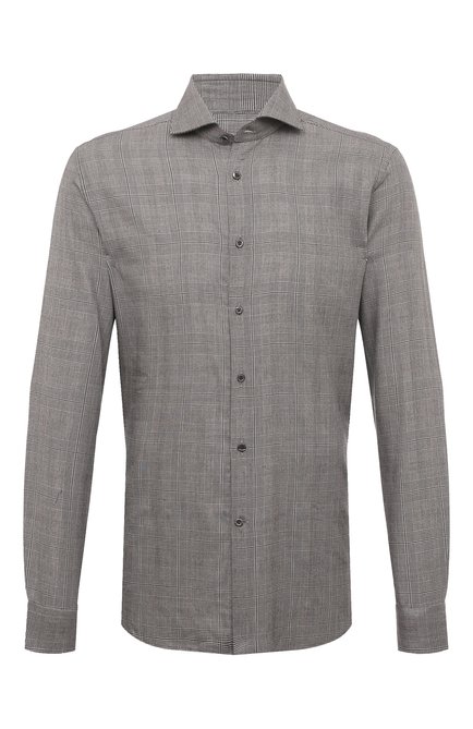 Мужская сорочка CORNELIANI серого цвета по цене 37100 руб., арт. 92P002-3811514 | Фото 1