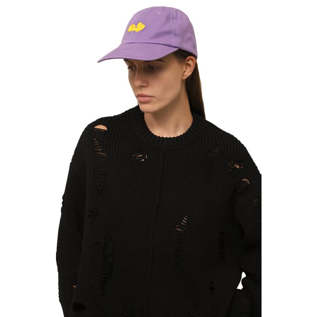 фото Хлопковая бейсболка acne studios