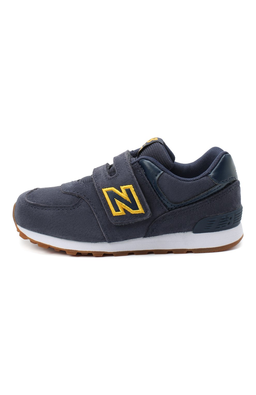 Детские кроссовки 574 NEW BALANCE синего цвета, арт. IV574PNY/M | Фото 2 (Стили: Гранж; Региональные ограничения белый список (Axapta Mercury): RU)