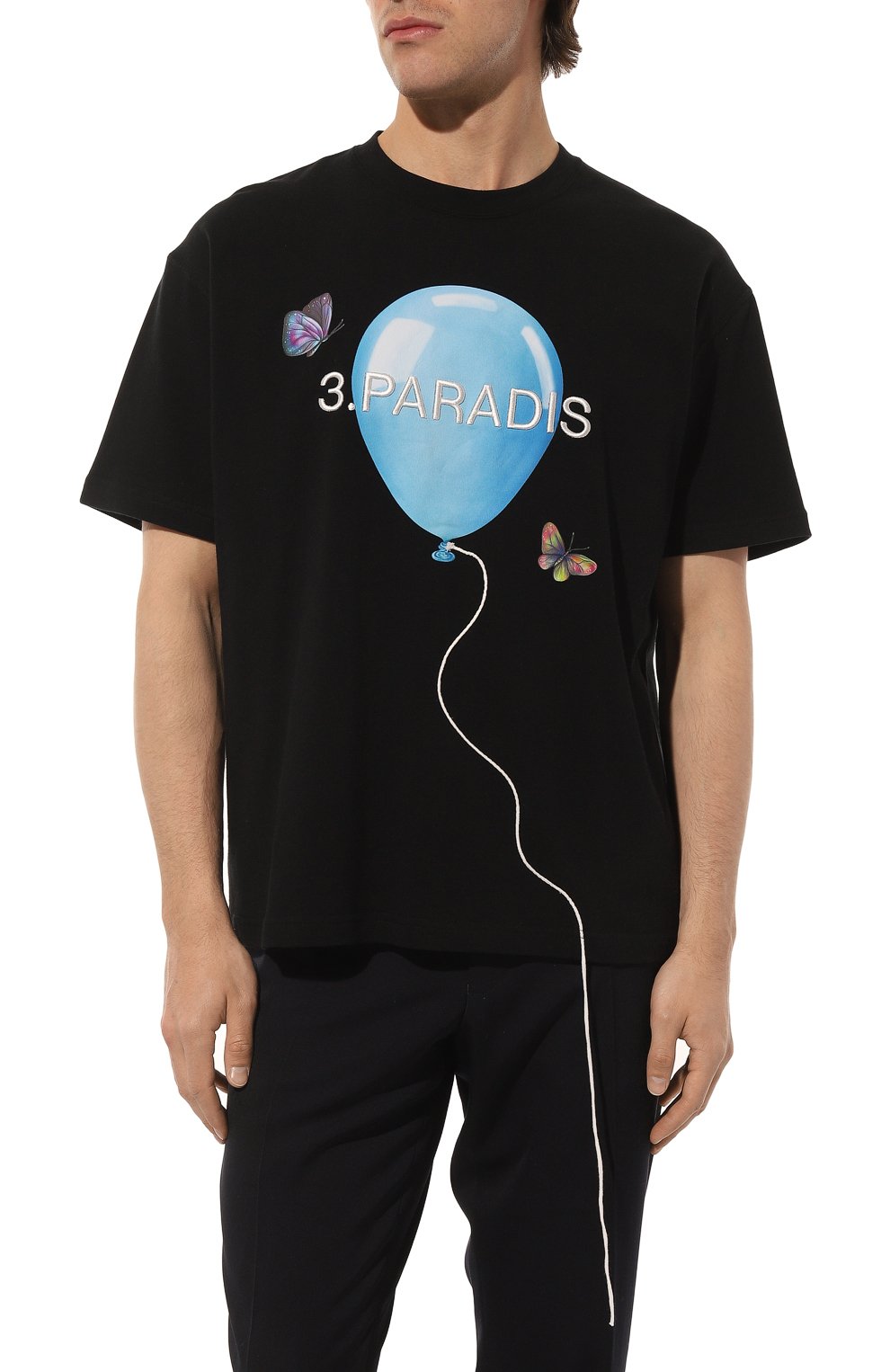 Хлопковая футболка 3.Paradis SS2386 Фото 3