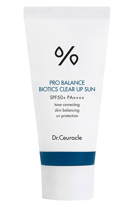 Солнцезащитный крем с пробиотиками pro balance bioticsc clear up sun (50ml) DR.CEURACLE бесцветного цвета, арт. 8806133614884 | Фото 1 (Тип продукта: Кремы)