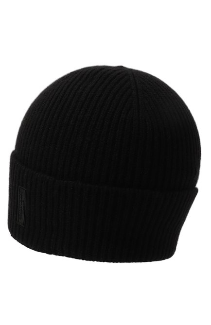 Мужская кашемировая шапка GIORGIO ARMANI черного цвета, арт. 747303/1A505 | Фото 2 (Материал: Кашемир, Шерсть, Текстиль; Кросс-КТ: Трикотаж)