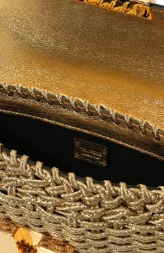 Женская сумка 001 medium TOM FORD золотого цвета, арт. L1436T-ISY018 | Фото 6 (Сумки-технические: Сумки через плечо; Размер: medium; Материал: Натуральная кожа, Текстиль; Ремень/цепочка: На ремешке)