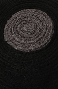 Женский берет из вискозы и шерсти GIORGIO ARMANI черного цвета, арт. 797043/3F507 | Фото 4 (Материал: Текстиль, Шерсть, Вискоза; Материал сплава: Проставлено; Нос: Не проставлено)