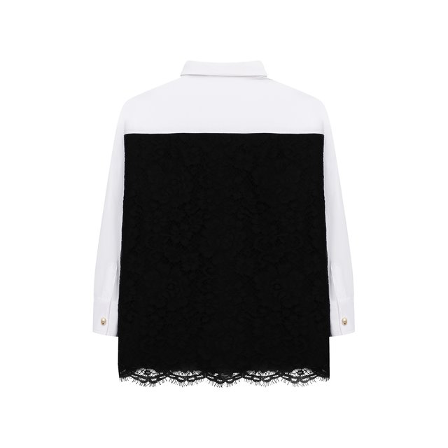 Хлопковая блузка Dolce & Gabbana L55S28/FU5NK/2-6 Фото 2