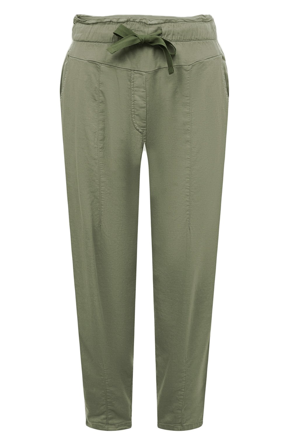 Женские брюки DEHA зеленого цвета, арт. D83266 | Фото 1 (Женское Кросс-КТ: Брюки-одежда; Силуэт Ж (брюки и джинсы): Прямые; Материал сплава: Проставлено; Материал внешний: Лиоцелл, Растительное волокно; Драгоценные камни: Проставлено; Стили: Кэжуэл)