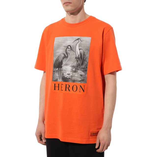 Хлопковая футболка Heron Preston HMAA026C99JER001 Фото 3
