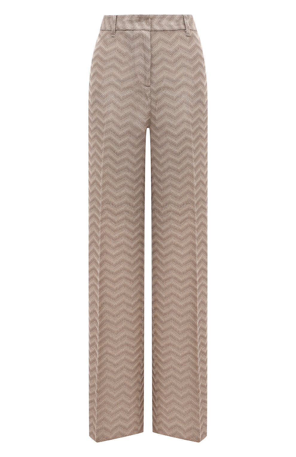 Женские бежевые хлопковые брюки MISSONI купить в интернет-магазине ЦУМ ...