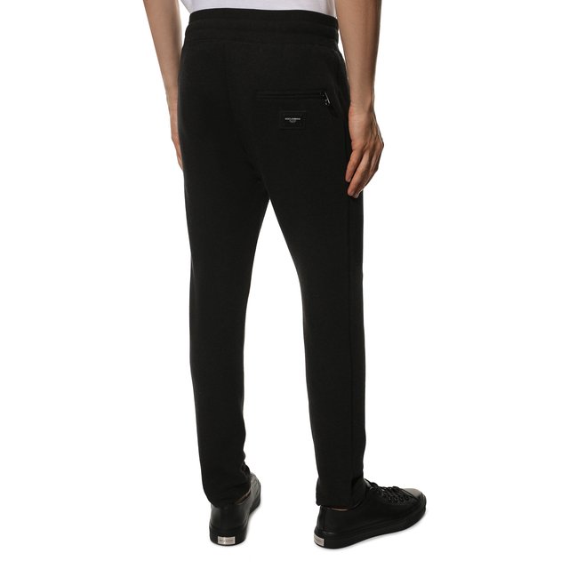 Хлопковые брюки Dolce & Gabbana  GYWEAT/FU7DU Фото 4