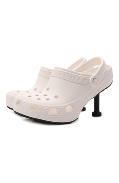 Женские белые резиновые сабо crocs BALENCIAGA купить в интернет-магазинеЦУМ, арт. 677390/W1S8E