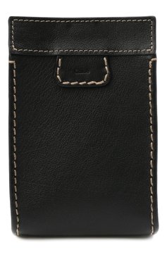 Кожаный чехол edith для iphone CHLOÉ черного цвета, арт. CHC21WP165F43 | Фото 1 (Женское Кросс-КТ: Кожа iPhone; Материал: Натуральная кожа)
