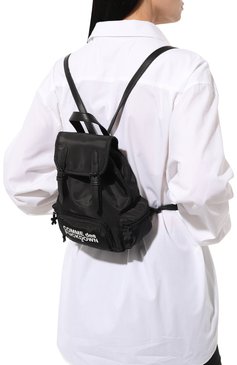 Женский рюкзак COMME DES FUCKDOWN черного цвета, арт. CDFA710 | Фото 2 (Размер: medium; Материал сплава: Проставлено; Материал: Текстиль; Драгоценные камни: Проставлено; Стили: Кэжуэл)