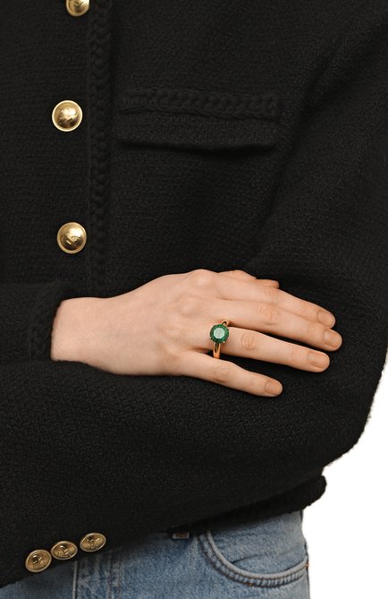 Женское кольцо cartoon с малахитом MOONKA зеленого цвета, арт. cr-r-mal | Фото 2