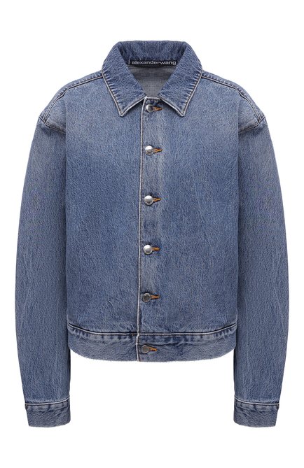 Женская джинсовая куртка DENIM X ALEXANDER WANG голубого цвета по цене 66950 руб., арт. 4DC1222062 | Фото 1