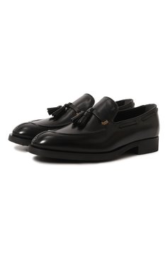 Мужские кожаные лоферы TOD’S черного цвета, арт. XXM41K0FZ71LYG/B999 | Фото 1 (Материал внутренний: Натуральная кожа; Стили: Классический)