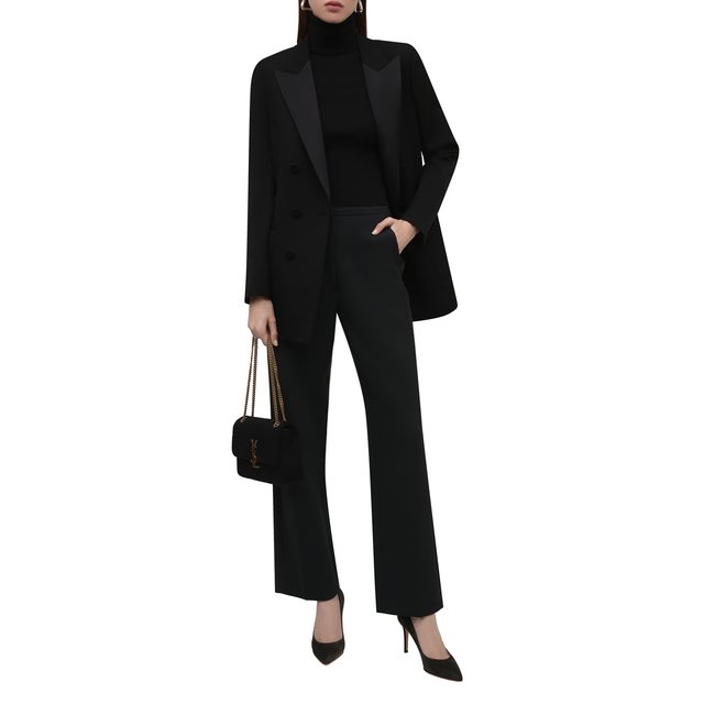 Водолазка из кашемира и шерсти Saint Laurent  637869/YAPK2 Фото 2