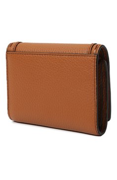 Женские кожаное портмоне LANCEL светло-коричневого цвета, арт. A10526 | Фото 2 (Материал: Натуральная кожа; Материал сплава: Проставлено; Нос: Не проставлено)