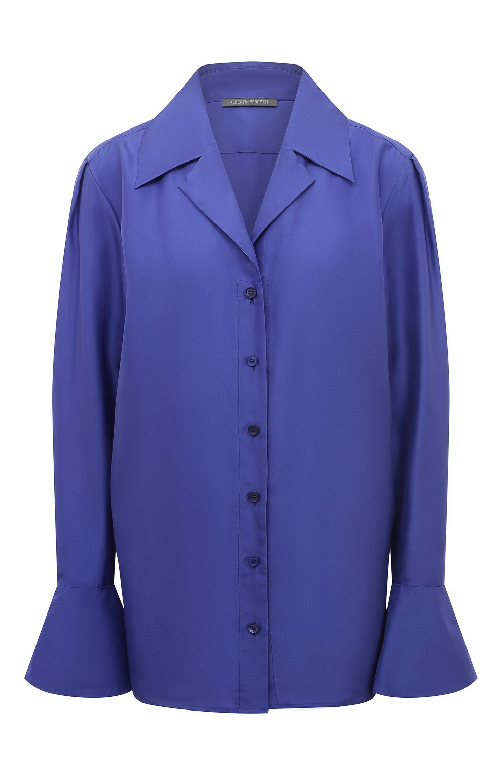 Блузы Alberta Ferretti, Шелковая блузка Alberta Ferretti, Венгрия, Синий, Шелк: 100%;, 13349516  - купить