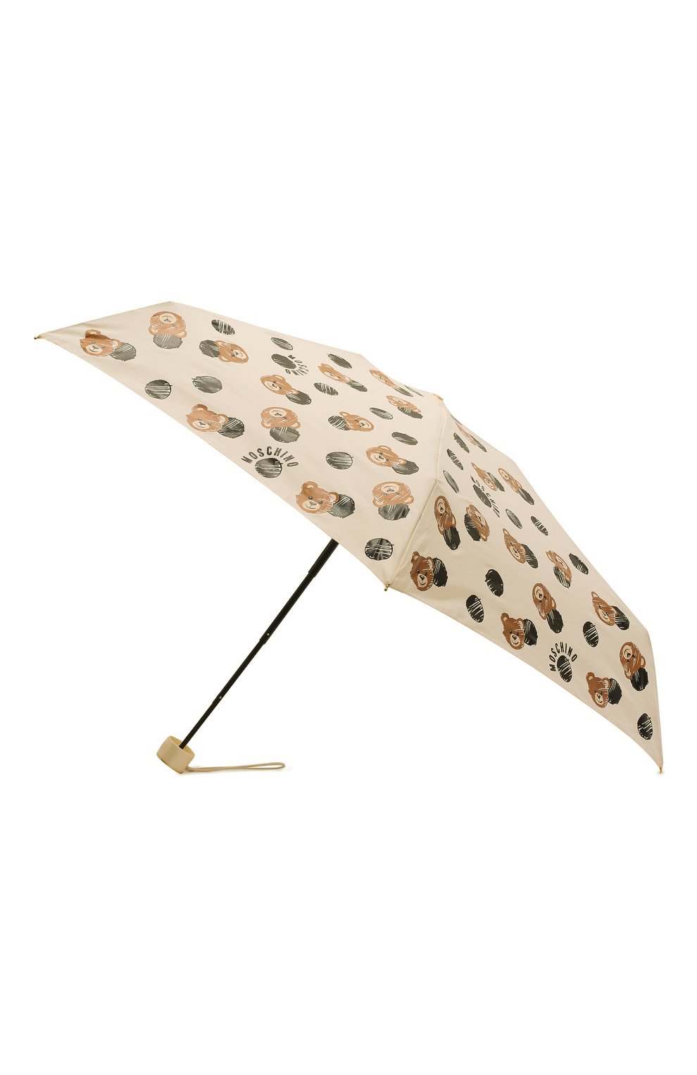 Женский складной зонт MOSCHINO кремвого цвета, арт. 8202-SUPERMINI | Фото 2 (Материал: Синтетический материал)